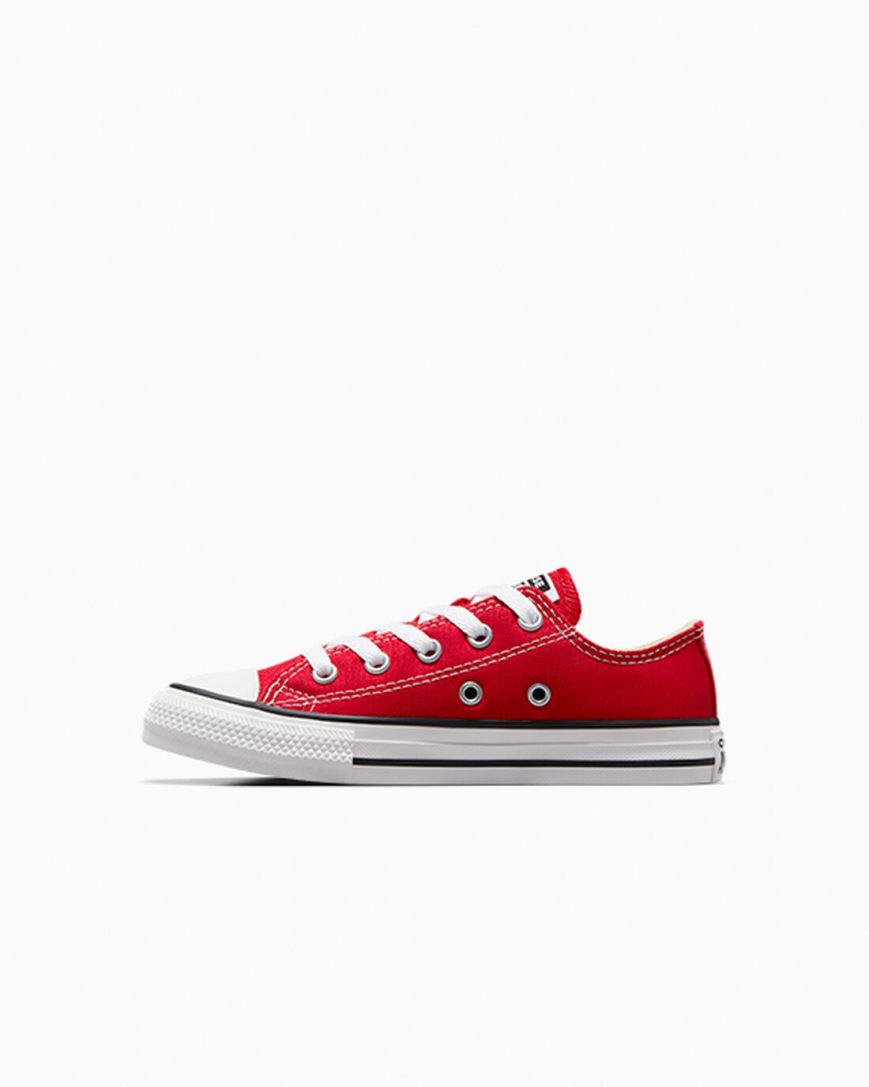 Tenis Converse Chuck Taylor All Star Classicos Cano Baixo Menino Vermelhas | PT M073T5P